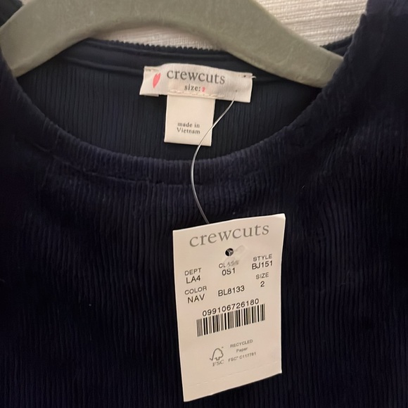 Crewcuts Ribbed Velour Holiday Dress - Picture 2 of 2